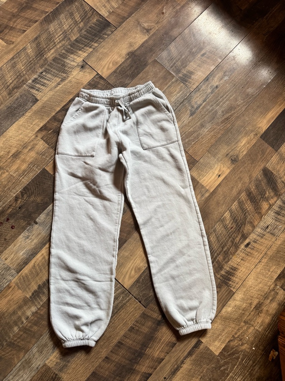 Zara Neutral Cream Kids Jogger Pants